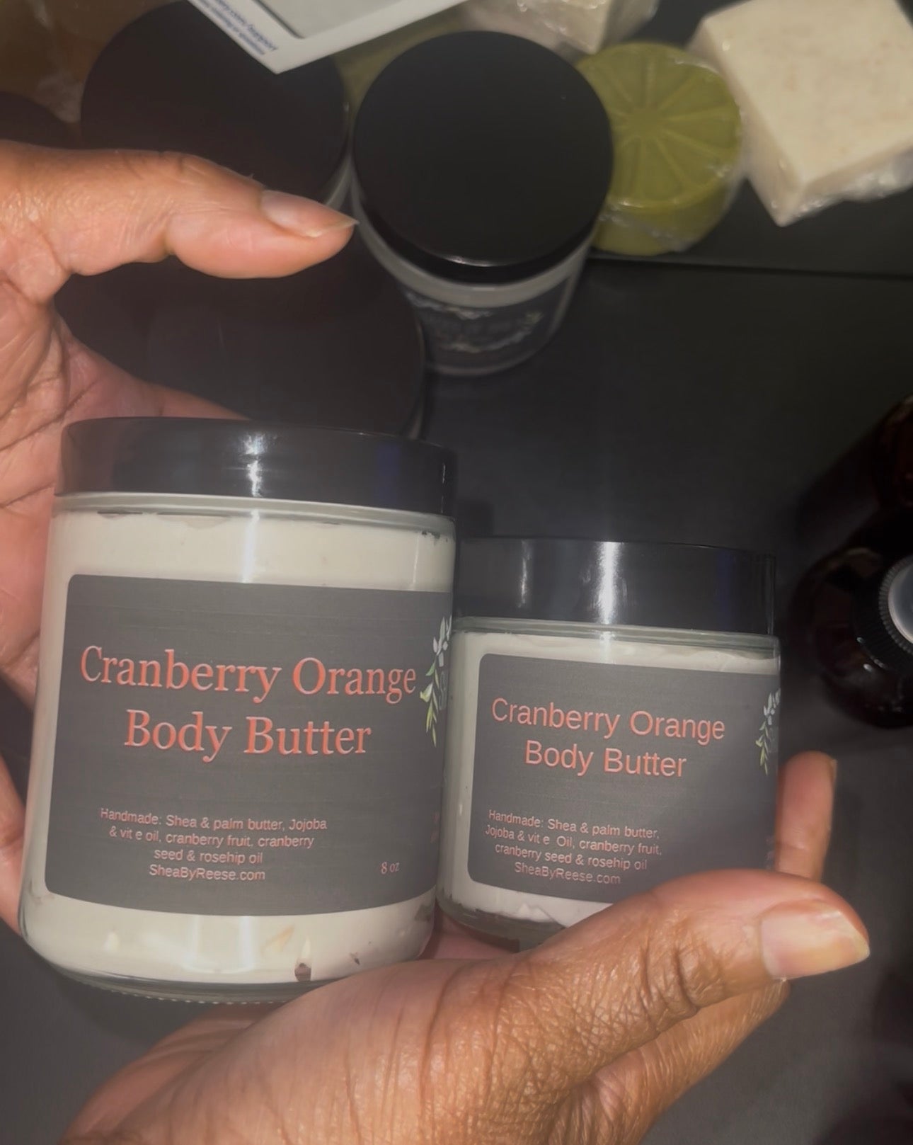 Cranberry orange body butter